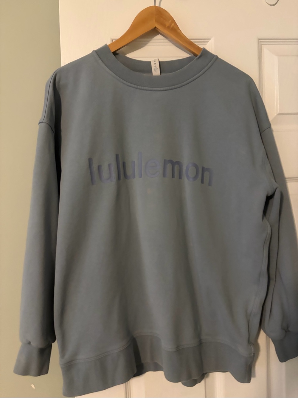 lululemon athletica Blue Crewneck Sweatshirt